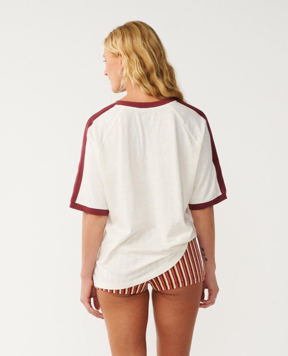 Rip Curl Surf Co Oversize V Neck Bone. Rip Curl Tees in Womens Tees & Womens T-shirts & Singlets. Code: 0PEWTE