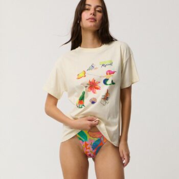 Rip Curl Desire Relaxed Tee Vanilla. Rip Curl Tees in Womens Tees & Womens T-shirts & Singlets. Code: 0PTWTE