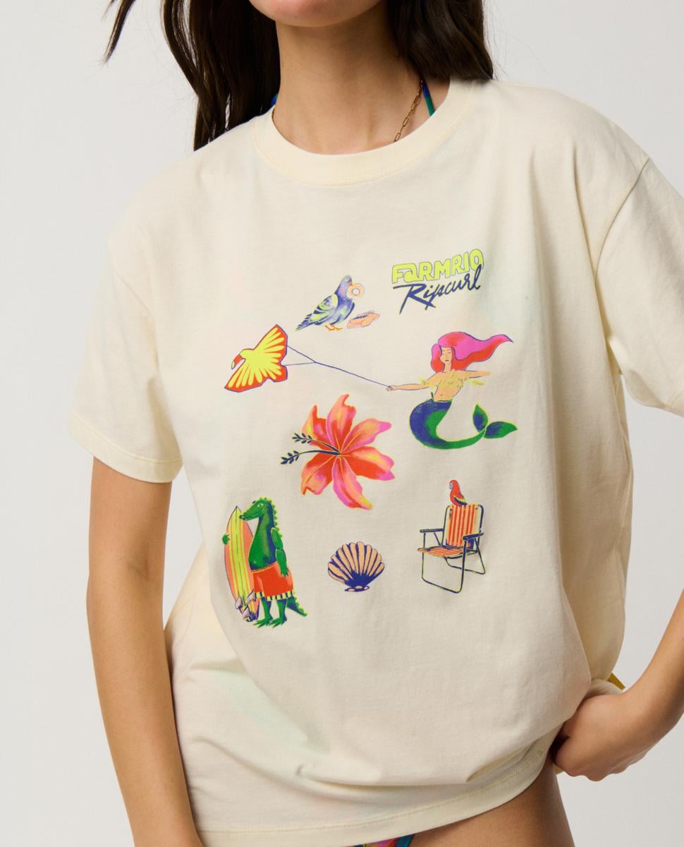 Rip Curl Desire Relaxed Tee Vanilla. Rip Curl Tees in Womens Tees & Womens T-shirts & Singlets. Code: 0PTWTE