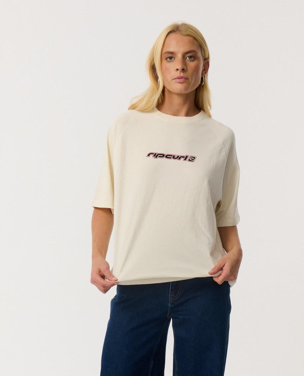 Rip Curl Sunset Beach Raglan Boxy Bone. Rip Curl Tees in Womens Tees & Womens T-shirts & Singlets. Code: 0Q1WTE