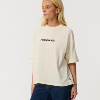 Rip Curl Sunset Beach Raglan Boxy Bone. Rip Curl Tees in Womens Tees & Womens T-shirts & Singlets. Code: 0Q1WTE