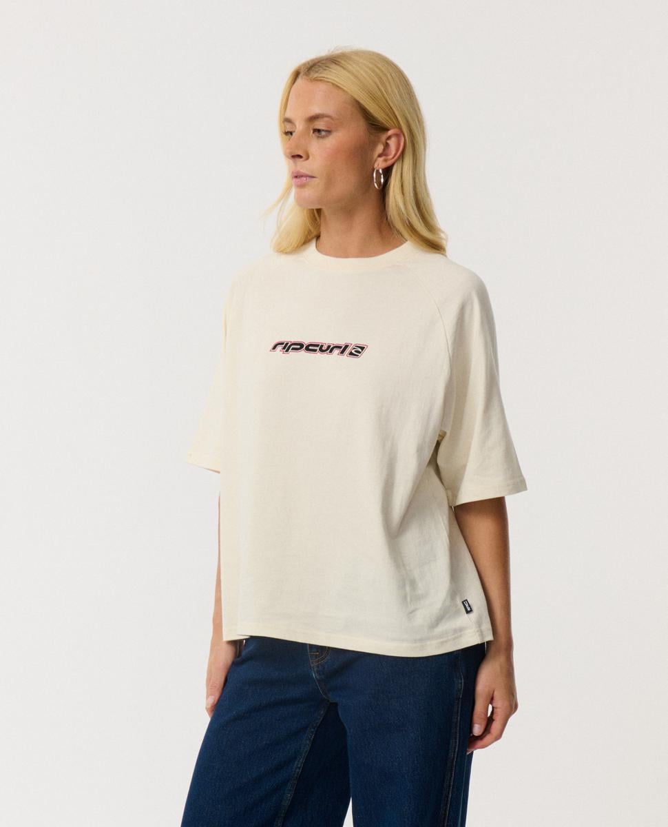 Rip Curl Sunset Beach Raglan Boxy Bone. Rip Curl Tees in Womens Tees & Womens T-shirts & Singlets. Code: 0Q1WTE