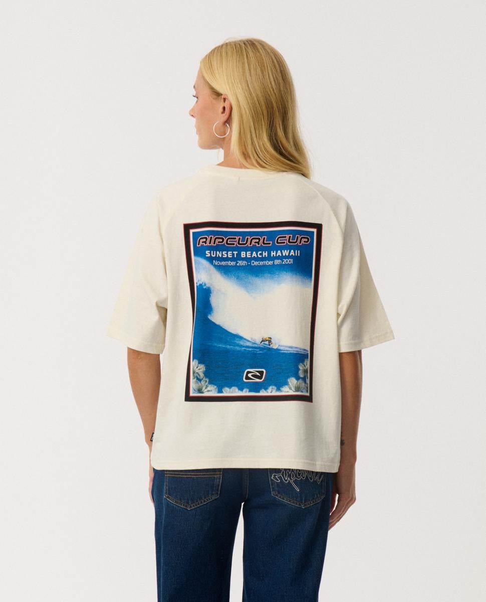 Rip Curl Sunset Beach Raglan Boxy Bone. Rip Curl Tees in Womens Tees & Womens T-shirts & Singlets. Code: 0Q1WTE