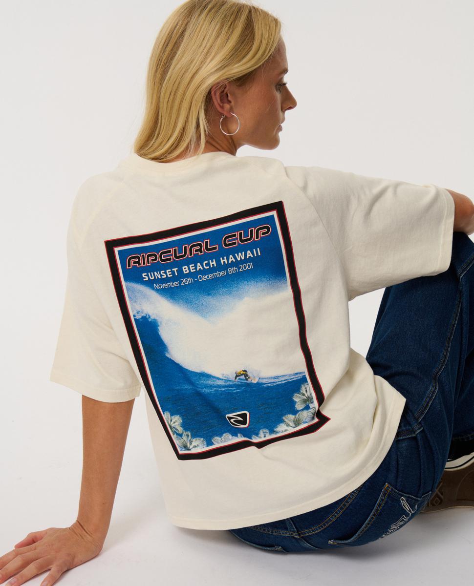Rip Curl Sunset Beach Raglan Boxy Bone. Rip Curl Tees in Womens Tees & Womens T-shirts & Singlets. Code: 0Q1WTE
