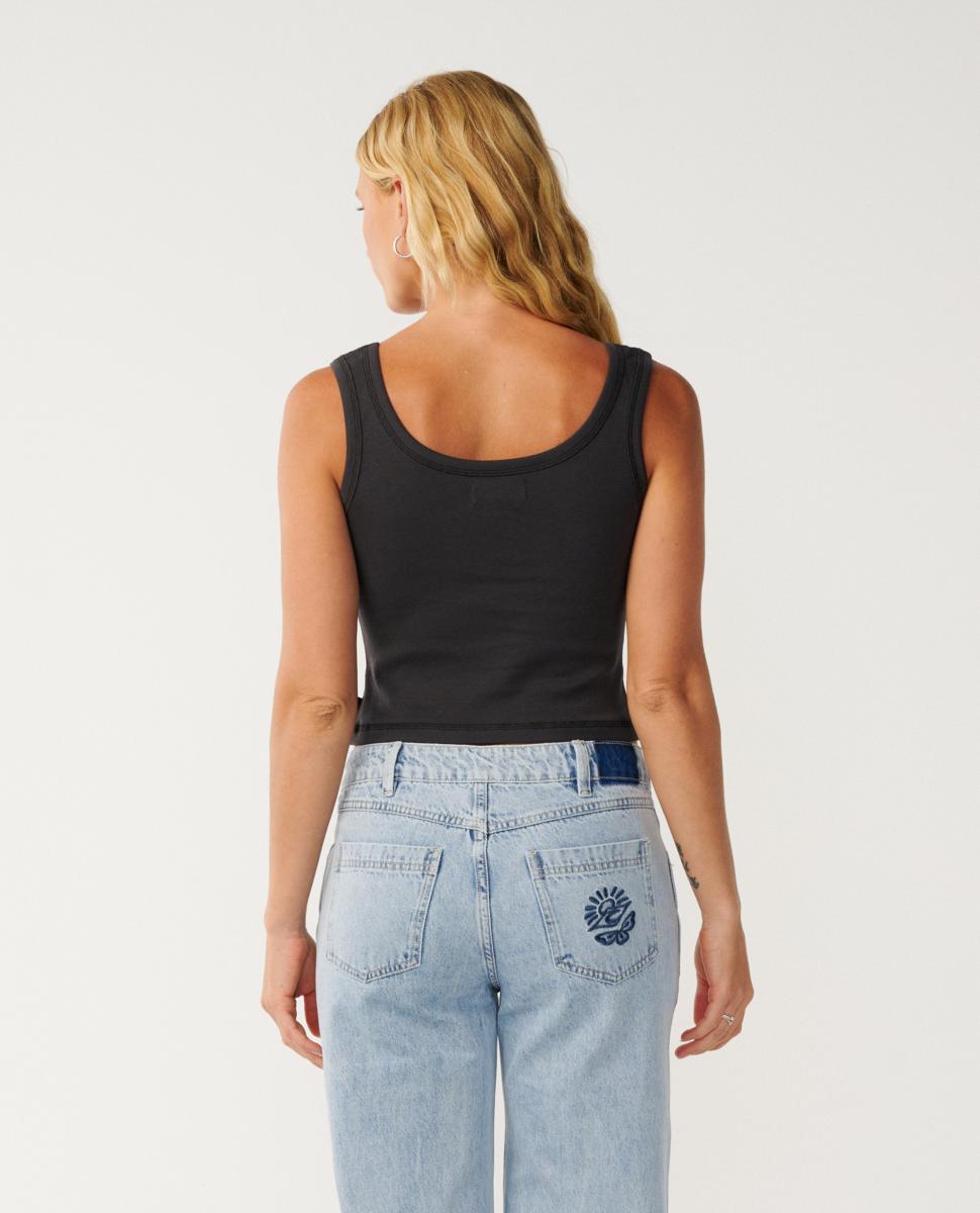 Rip Curl Classic Ribbed Tank Washed Black. Rip Curl Singlets & Tanks in Womens Singlets & Tanks & Womens T-shirts & Singlets. Code: 0Q2WTE