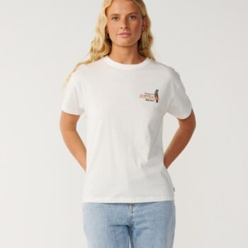 Rip Curl Greetings From Aus Relaxe Bone. Rip Curl Tees in Womens Tees & Womens T-shirts & Singlets. Code: 0QAWTE