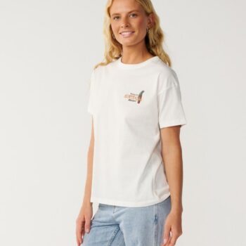 Rip Curl Greetings From Aus Relaxe Bone. Rip Curl Tees in Womens Tees & Womens T-shirts & Singlets. Code: 0QAWTE