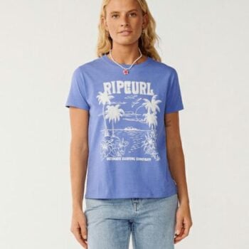 Rip Curl Bossa Nova Standard Tee Mid Blue. Rip Curl Tees in Womens Tees & Womens T-shirts & Singlets. Code: 0QGWTE