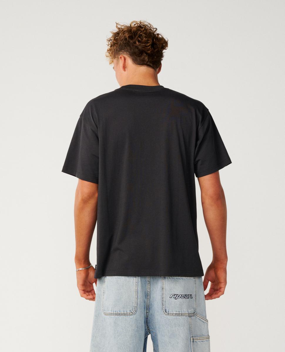 Rip Curl Rip Script Icon Tee Washed Black. Rip Curl Tees in Mens Tees & Mens T-shirts & Singlets. Code: 0X8MTE