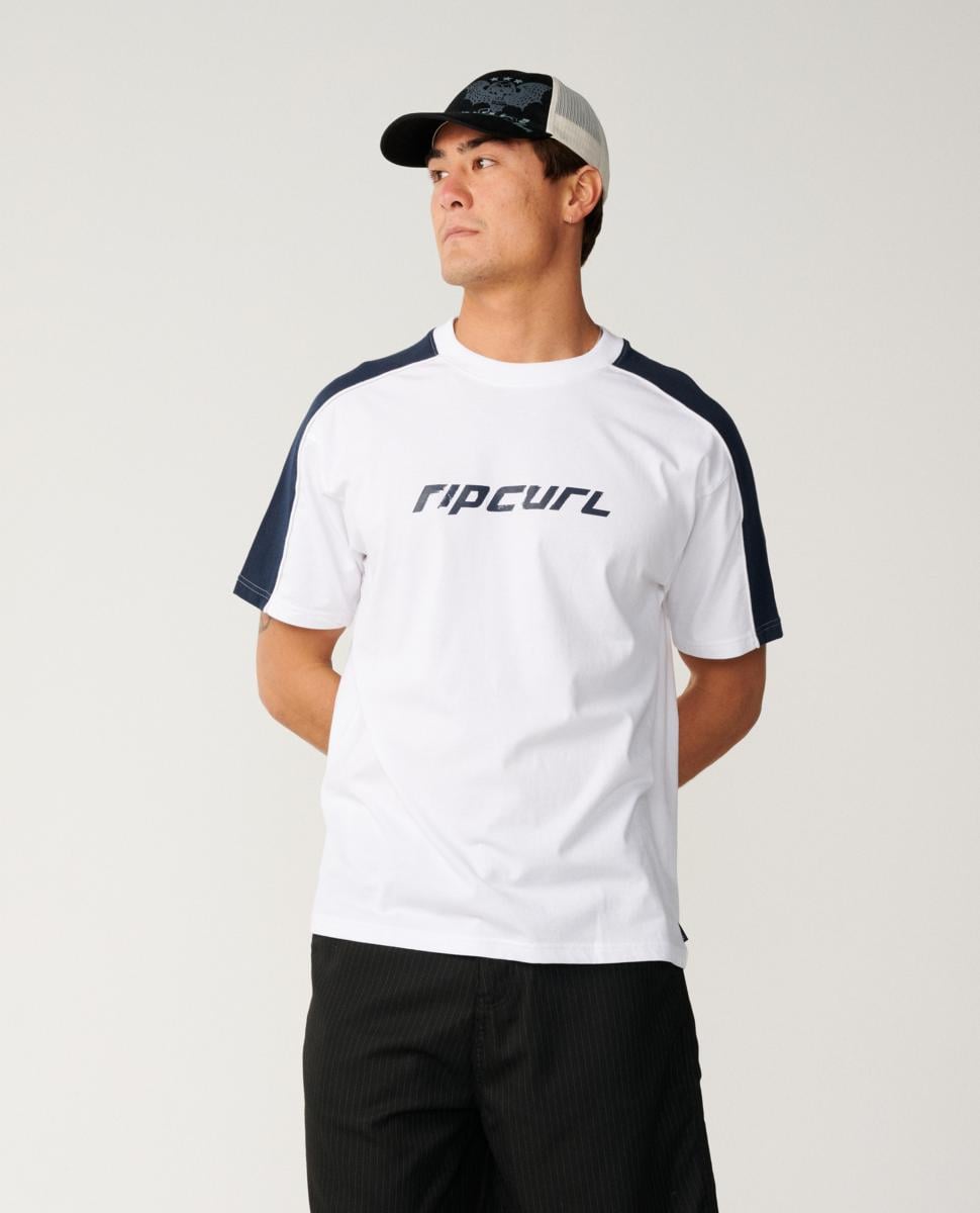 Rip Curl Archive Up Top Panel Tee White. Rip Curl Tees in Mens Tees & Mens T-shirts & Singlets. Code: 129MTE