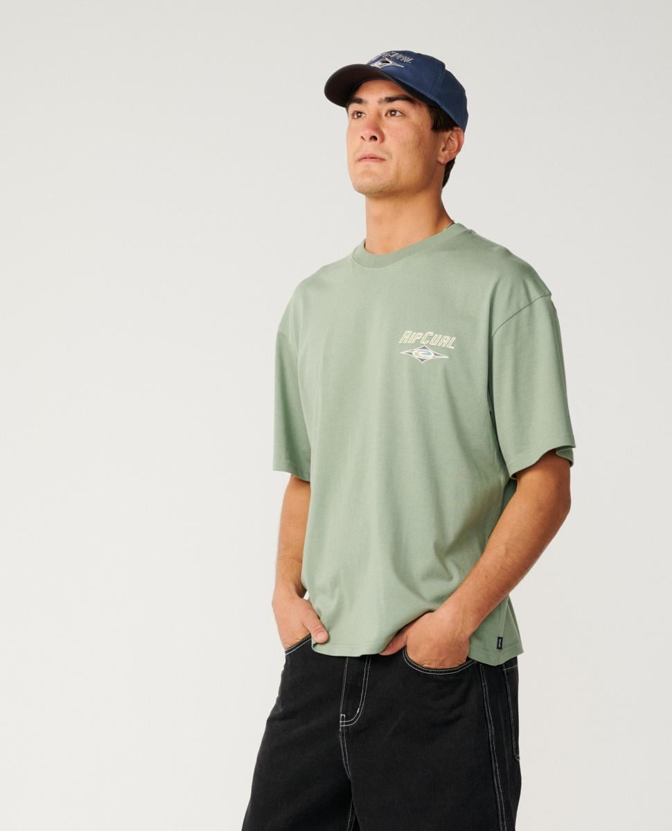 Rip Curl Heritage Icon Tee Sage. Rip Curl Tees in Mens Tees & Mens T-shirts & Singlets. Code: 12FMTE