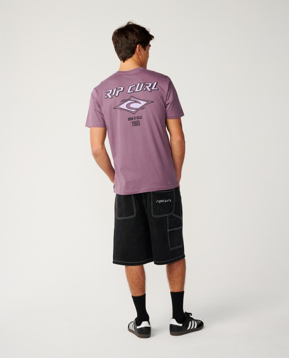 Rip Curl Fade Out Icon Tee Dusty Purple. Rip Curl Tees in Mens Tees & Mens T-shirts & Singlets. Code: 12GMTE