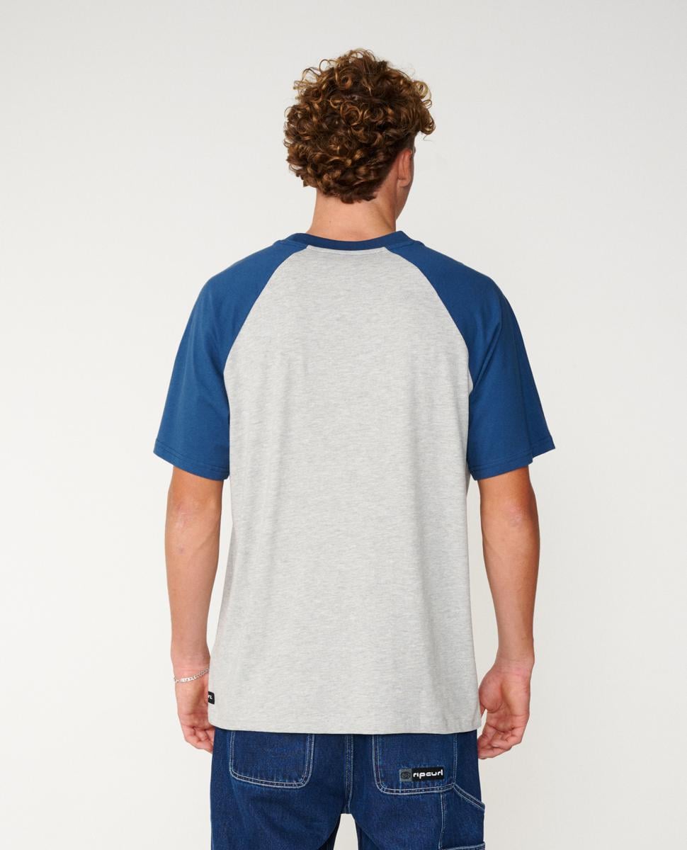 Rip Curl Classic Surf Raglan Tee Grey Marle. Rip Curl Tees in Mens Tees & Mens T-shirts & Singlets. Code: 12JMTE