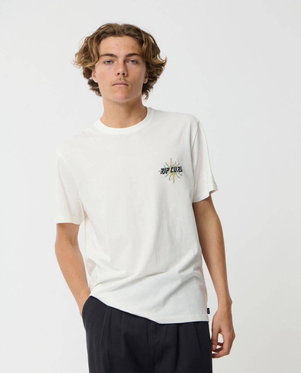 Rip Curl Disorder Burst Tee Bone. Rip Curl Tees in Mens Tees & Mens T-shirts & Singlets. Code: 12ZMTE