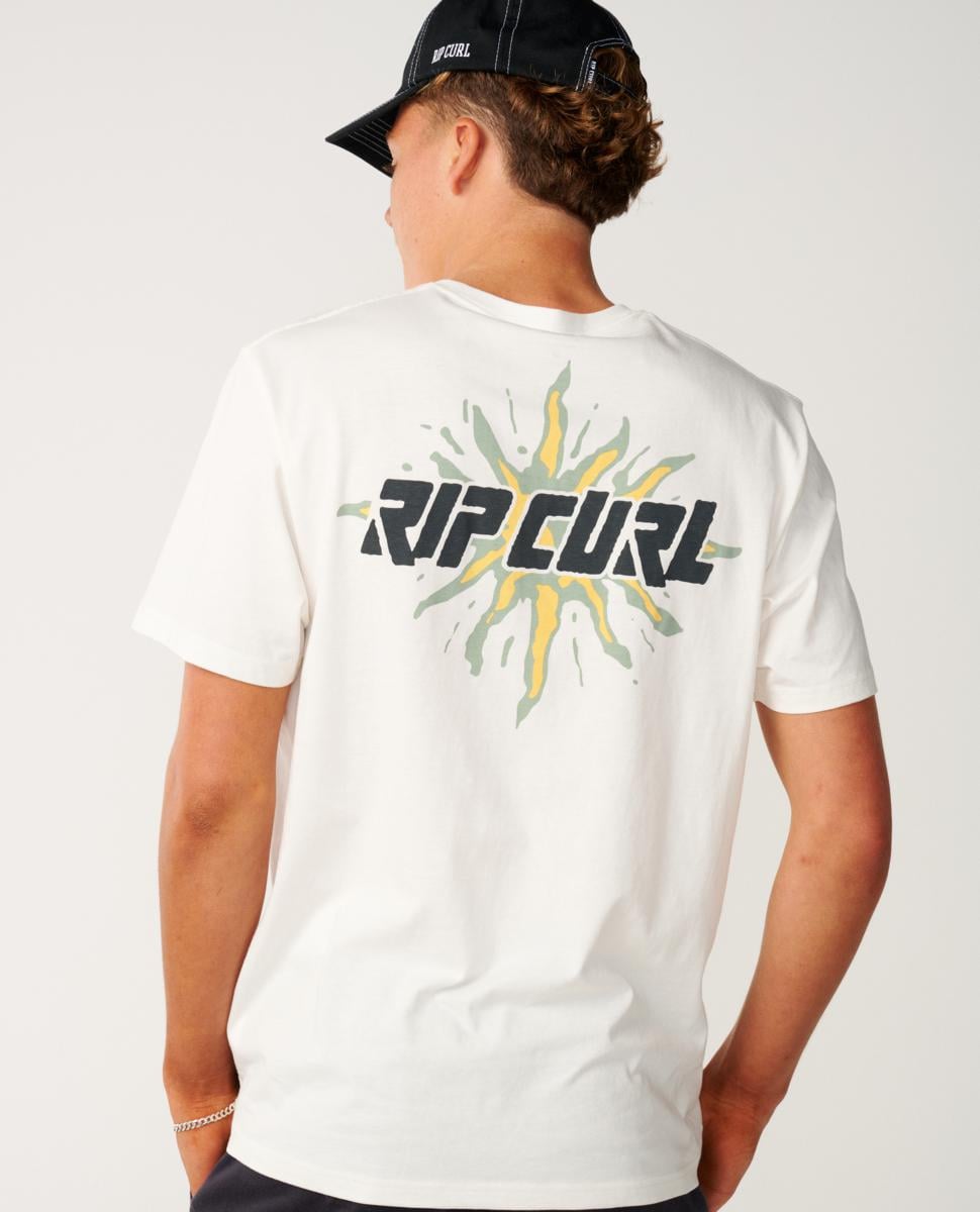 Rip Curl Disorder Burst Tee Bone. Rip Curl Tees in Mens Tees & Mens T-shirts & Singlets. Code: 12ZMTE
