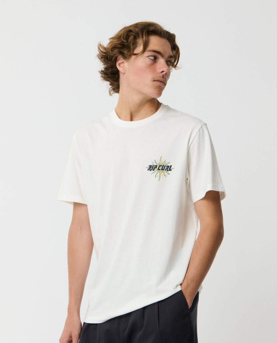 Rip Curl Disorder Burst Tee Bone. Rip Curl Tees in Mens Tees & Mens T-shirts & Singlets. Code: 12ZMTE