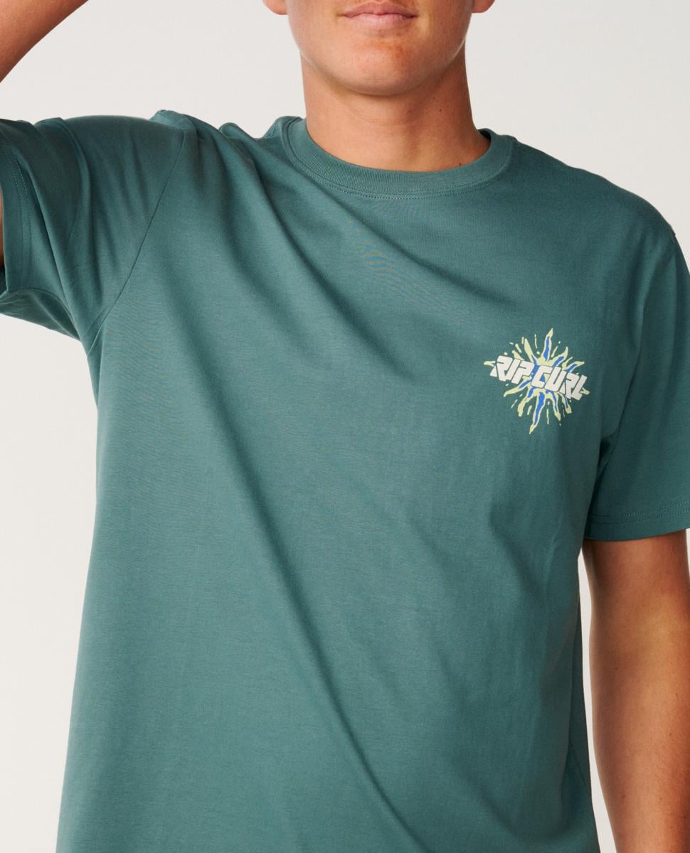 Rip Curl Disorder Burst Tee Muted Green. Rip Curl Tees in Mens Tees & Mens T-shirts & Singlets. Code: 12ZMTE