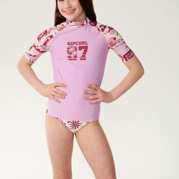 Rip Curl Costa Del Sol 3 Piece Set Lilac. Rip Curl Rashvests in Girls Rashvests & Girls Wetsuits. Code: 14OGRV
