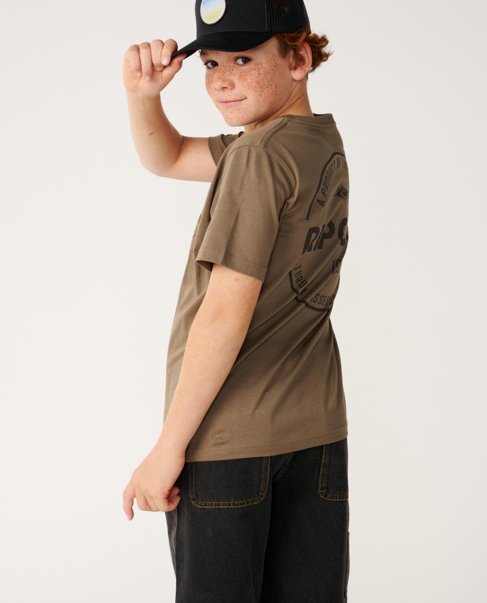 Rip Curl Staple Tee-kids Walnut. Rip Curl Tees in Boys Tees & Boys T-shirts & Singlets. Code: 15IBTE