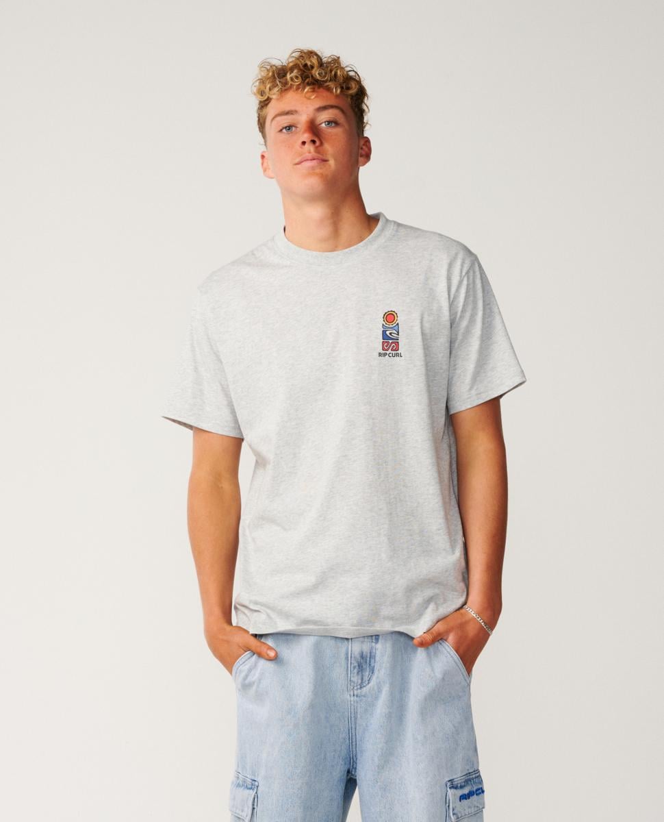 Rip Curl S.series Vc Stack Tee Grey Marle. Rip Curl Tees in Mens Tees & Mens T-shirts & Singlets. Code: 16IMTE