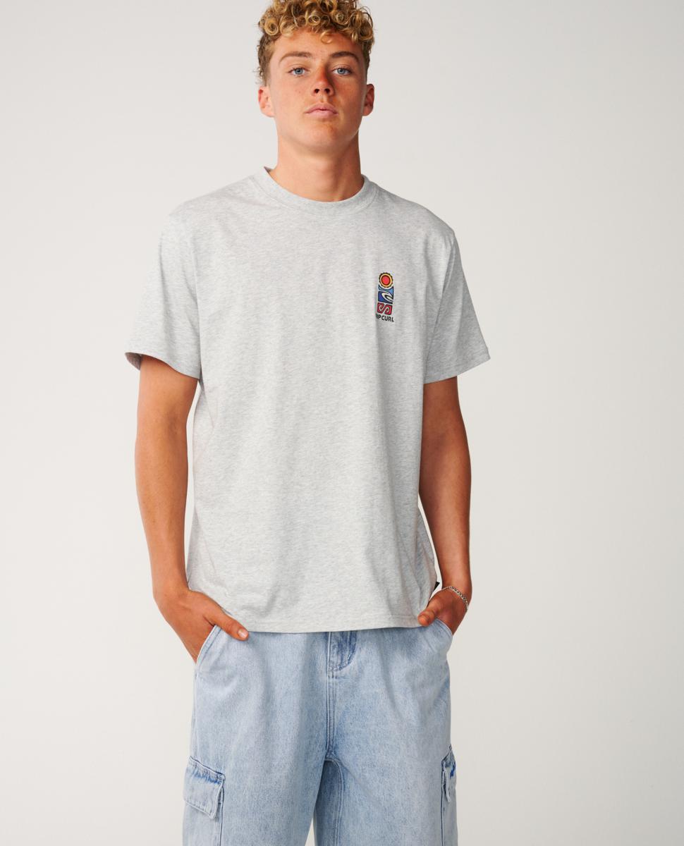 Rip Curl S.series Vc Stack Tee Grey Marle. Rip Curl Tees in Mens Tees & Mens T-shirts & Singlets. Code: 16IMTE