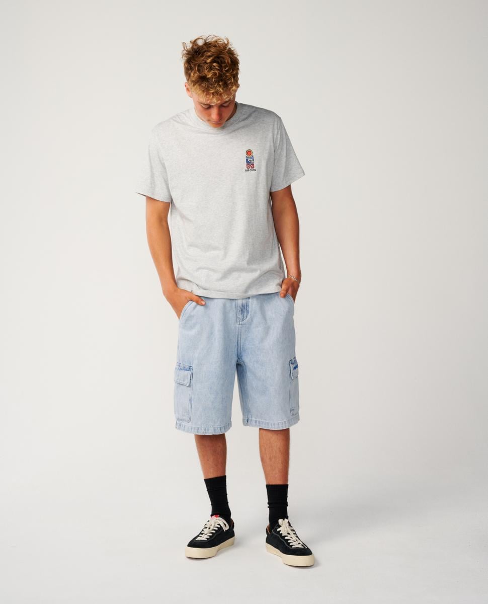 Rip Curl S.series Vc Stack Tee Grey Marle. Rip Curl Tees in Mens Tees & Mens T-shirts & Singlets. Code: 16IMTE