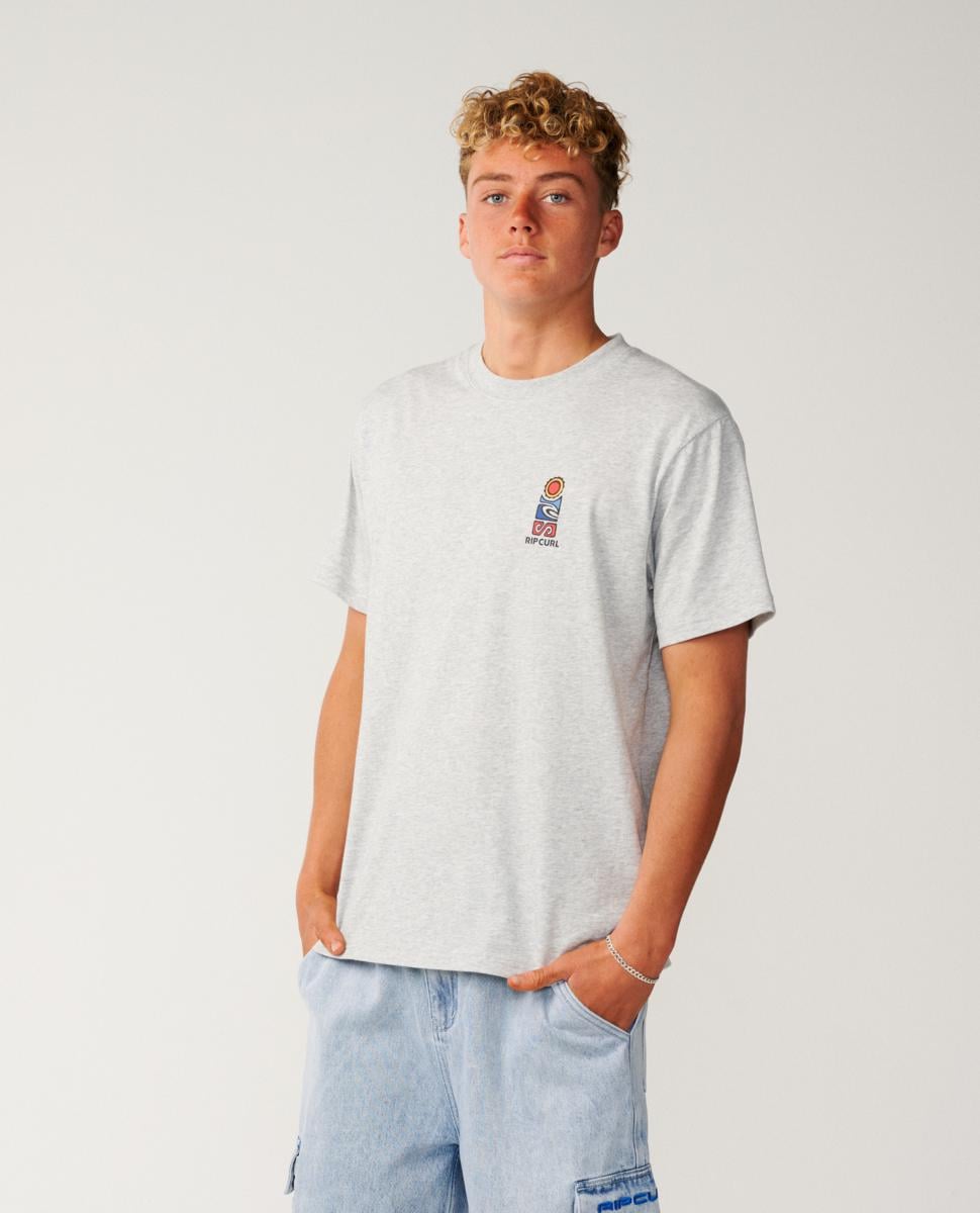 Rip Curl S.series Vc Stack Tee Grey Marle. Rip Curl Tees in Mens Tees & Mens T-shirts & Singlets. Code: 16IMTE