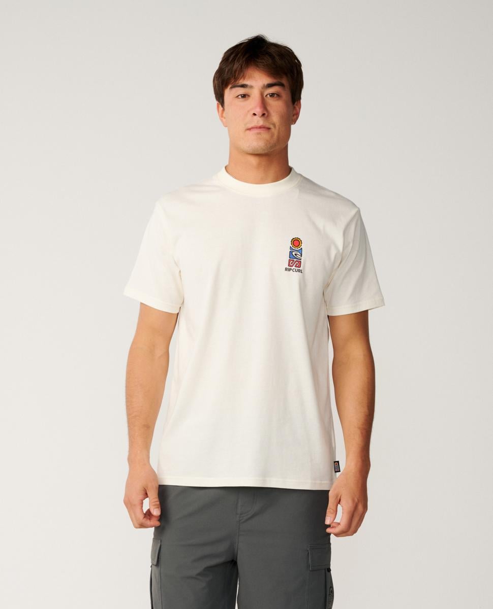 Rip Curl S.series Vc Stack Tee Bone. Rip Curl Tees in Mens Tees & Mens T-shirts & Singlets. Code: 16IMTE