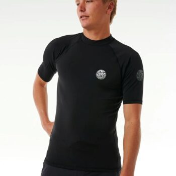 Rip Curl Icons Upf Brushed S/s Black. Rip Curl Rashvests in Mens Rashvests & Mens Wetsuits. Code: 195MRV