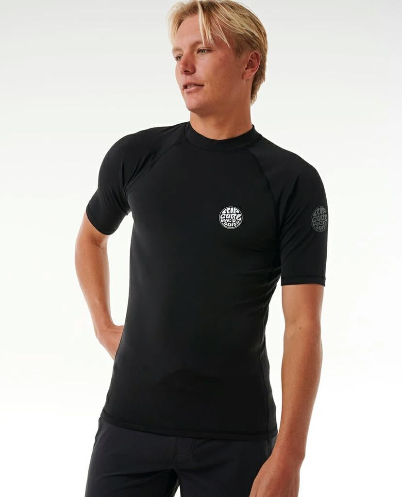 Rip Curl Icons Upf Brushed S/s Black. Rip Curl Rashvests in Mens Rashvests & Mens Wetsuits. Code: 195MRV