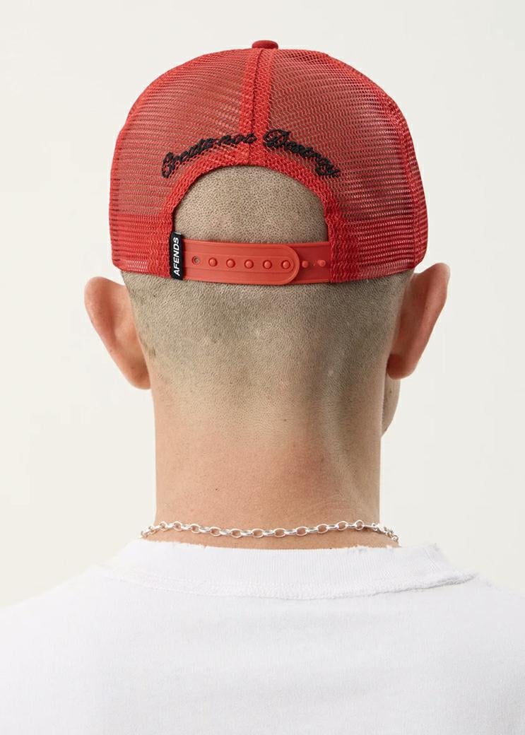 Afends Trophy Trucker Ketchup. Afends Hats & Caps in Mens Hats & Caps & Mens Headwear. Code: A263602