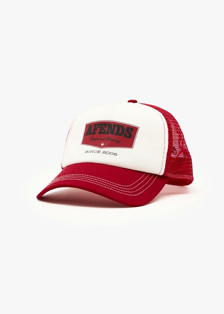 Afends Trophy Trucker Ketchup. Afends Hats & Caps in Mens Hats & Caps & Mens Headwear. Code: A263602