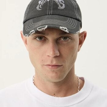Afends Scorpius Six Pannel Cap Stone Black. Afends Hats & Caps in Mens Hats & Caps & Mens Headwear. Code: A263603