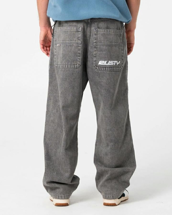 Rusty Flip Daddy 2.0 Jean-washe Washed Black / Grey. Rusty Jeans in Mens Jeans & Mens Pants & Jeans. Code: DEM0099