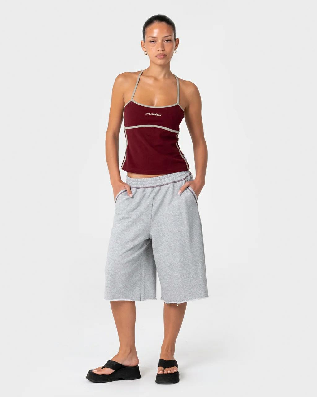 Rusty Freo King Fitted Top Burgundy. Rusty Tees in Womens Tees & Womens T-shirts & Singlets. Code: FSL0766