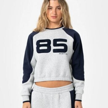 Rusty Harvest Cropped Crew Neck Grey Marle. Rusty Knitwears in Womens Knitwears & Womens Jackets, Jumpers & Knits. Code: FTL0894