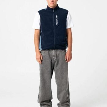 Rusty Phantom Polar Fleece Vest Navy Blue. Rusty Sweats in Mens Sweats & Mens Jackets, Jumpers & Knits. Code: FTM1211