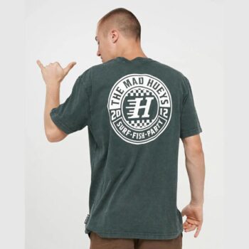 The Mad Hueys Checkers Hueys Tee Pine Pine. The Mad Hueys Tees in Mens Tees & Mens T-shirts & Singlets. Code: H425M01001