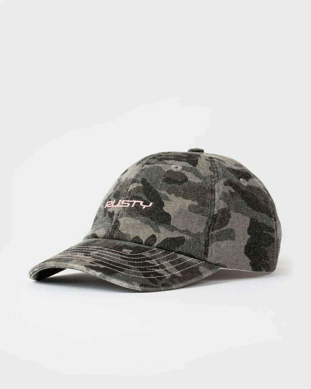 Rusty Ammo Camo 6 Panel Cap Grey Camo 1. Rusty Hats & Caps in Womens Hats & Caps & Womens Headwear. Code: HCL0456