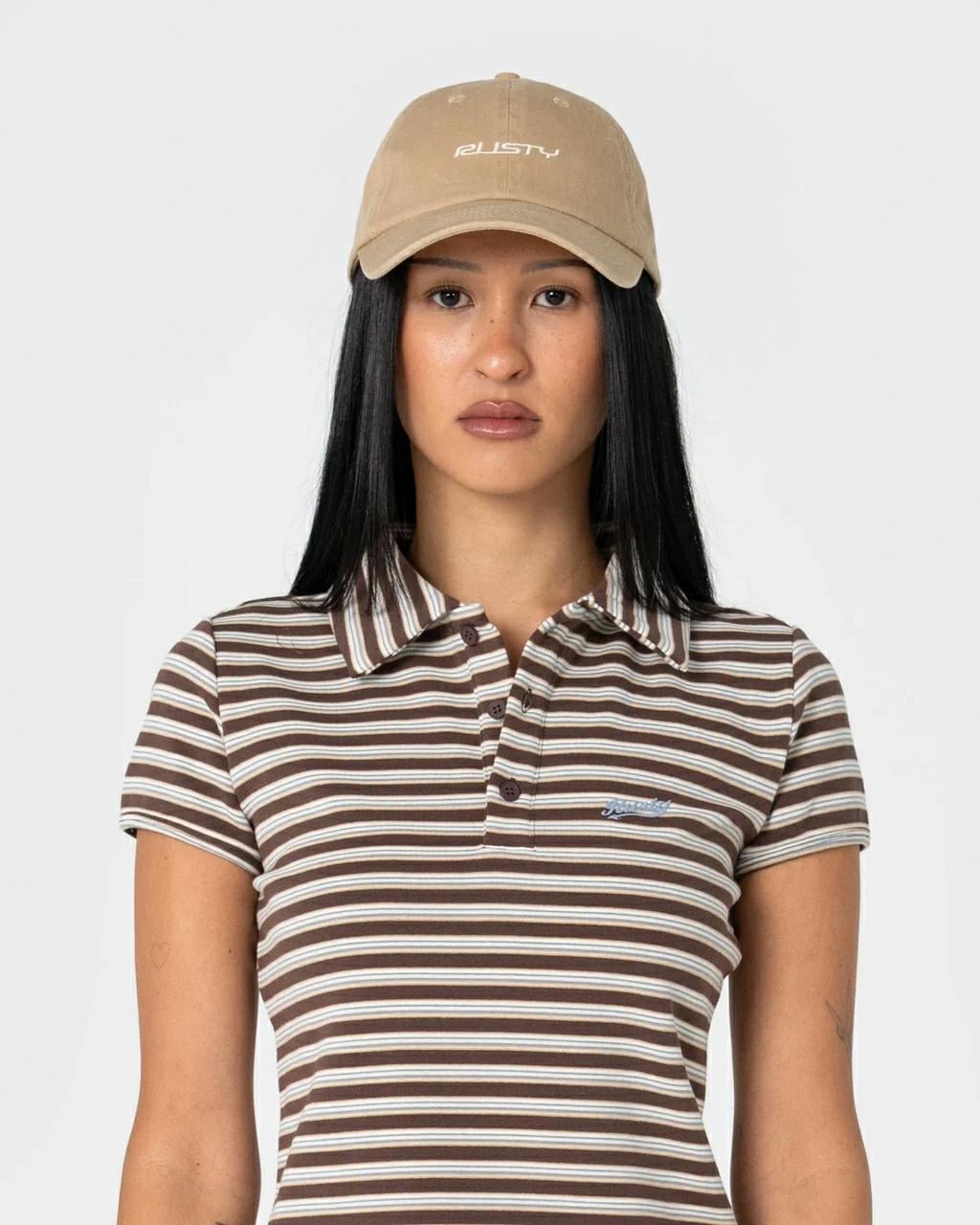 Rusty Crush 6 Panel Cap Light Khaki. Rusty Hats & Caps in Womens Hats & Caps & Womens Headwear. Code: HCL0457