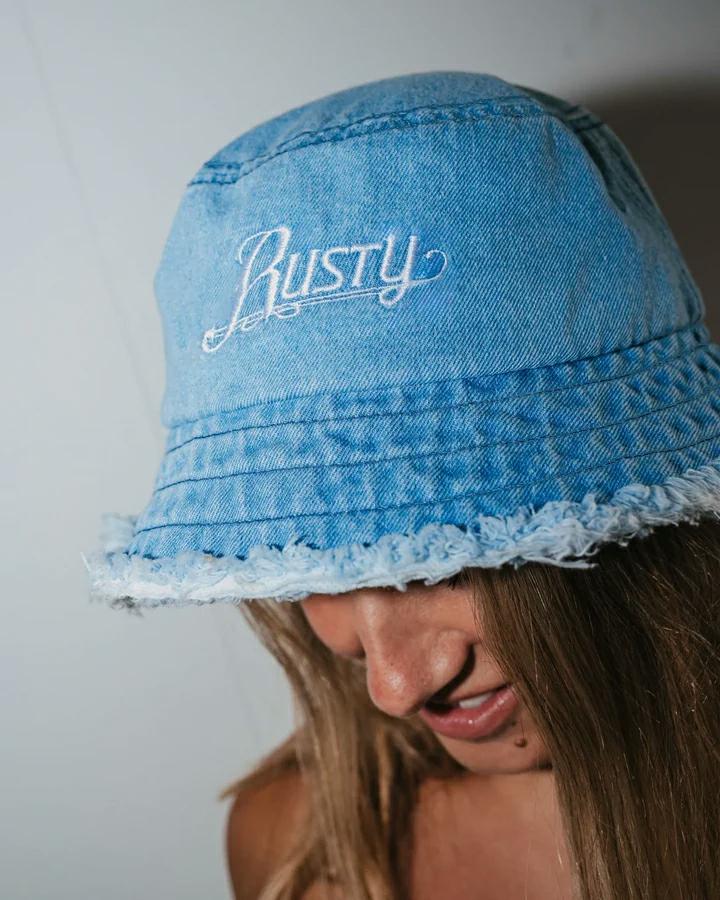Rusty Beta Denim Bucket Hat Sky Blue. Rusty Hats & Caps in Womens Hats & Caps & Womens Headwear. Code: HHL0618