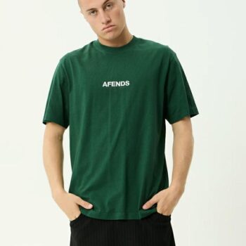 Afends Vinyl Retro Tee Washed Pine. Afends Tees in Mens Tees & Mens T-shirts & Singlets. Code: M230004