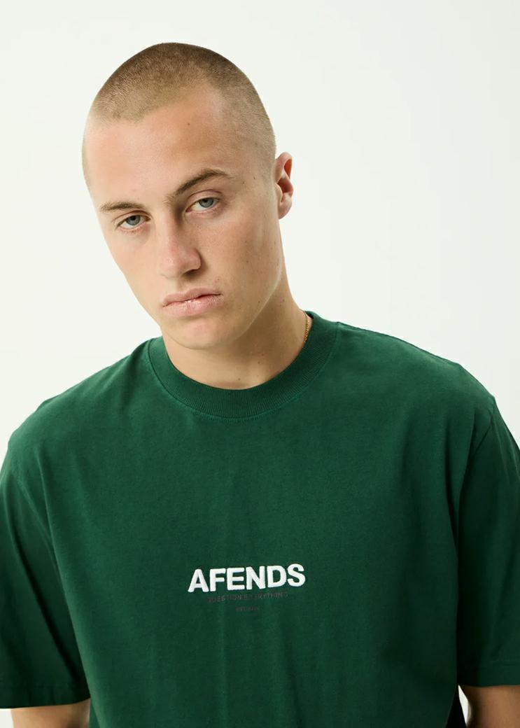Afends Vinyl Retro Tee Washed Pine. Afends Tees in Mens Tees & Mens T-shirts & Singlets. Code: M230004