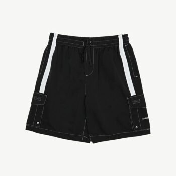 Afends House Related- Cargo Swim Short 20" Black. Afends Boardshorts - Elastic Waist in Mens Boardshorts - Elastic Waist & Mens Shorts. Code: M240316