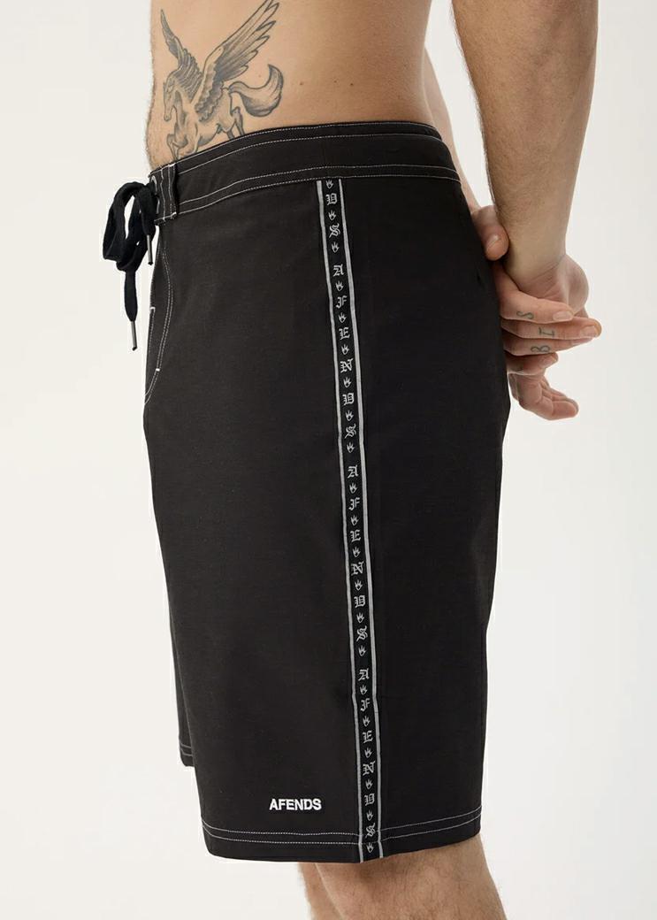 Afends The Wreck Fw Bshorts 20 Black. Afends Boardshorts - Fitted Waist in Mens Boardshorts - Fitted Waist & Mens Shorts. Code: M250301