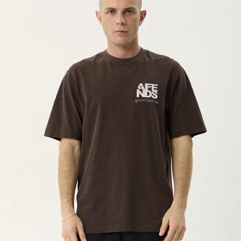 Afends Funnel Retro Tee W Coffe Washed Coffee. Afends Tees in Mens Tees & Mens T-shirts & Singlets. Code: M263008