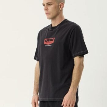 Afends Trophy Retro Tee Stblack Stone Black. Afends Tees in Mens Tees & Mens T-shirts & Singlets. Code: M263010
