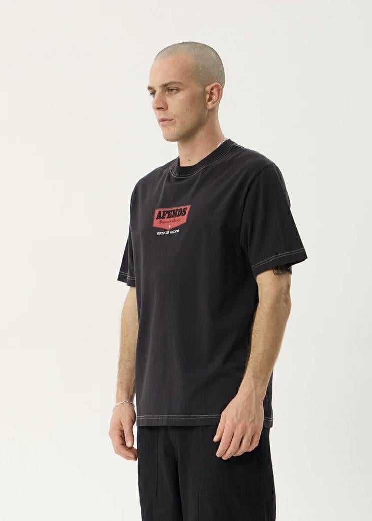 Afends Trophy Retro Tee Stblack Stone Black. Afends Tees in Mens Tees & Mens T-shirts & Singlets. Code: M263010