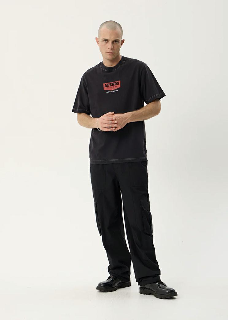 Afends Trophy Retro Tee Stblack Stone Black. Afends Tees in Mens Tees & Mens T-shirts & Singlets. Code: M263010