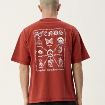 Afends Spiritual H/w Boxy Tee Vintage Ketchup. Afends Tees in Mens Tees & Mens T-shirts & Singlets. Code: M263014